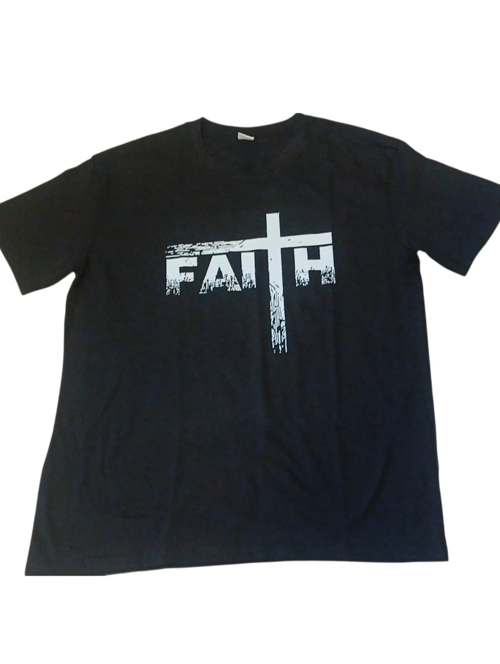 Access - NWOT, Men's Black Short Sleeve Christian Tee Shirt, Crew Neck, Size Lg. - Picture 2 of 9